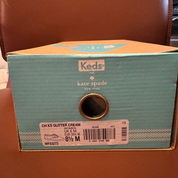 Kate Spade X Keds White Glitterer Sneakers - Picture 2 of 6